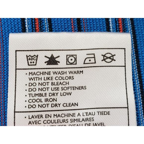 Nike Golf Mens Polo Shirt Large Blue Orange Short Sleeve Nike Fit Dry Breathable - Picture 5 of 5